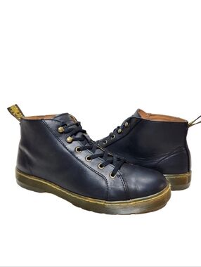 DR MARTENS Coburg Wyoming Oiled Leather Hiking Boots Sz 9 Black Waterproof 6-Eye